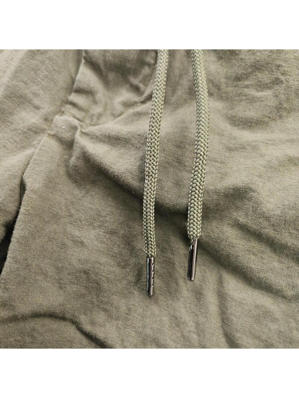 GIVENCHY Shorts 65% Linen Blend Small (Fits 28-32x8) Green Lightweight Drawstrin - Picture 2 of 14